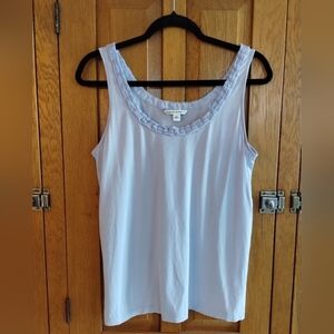 Banana Republic lavender cotton dressy sleeveless tank top